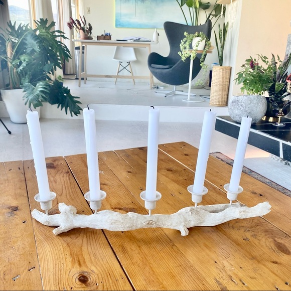 PartyLite "DRIFTWOOD" Tealight/ Taper Candle Holds 5 tealights or taper candle - Picture 3 of 4